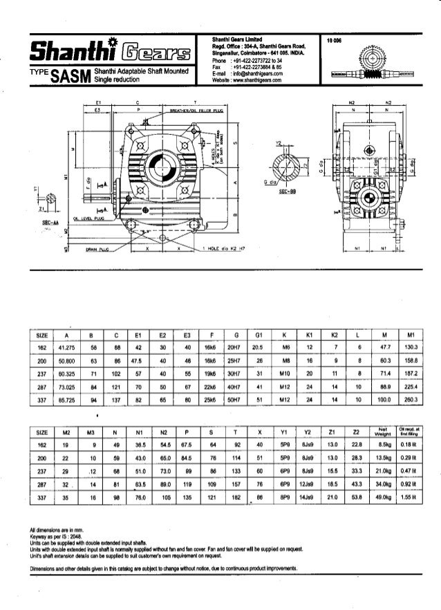 SHANTI GEARBOX CATALOGUE PDF