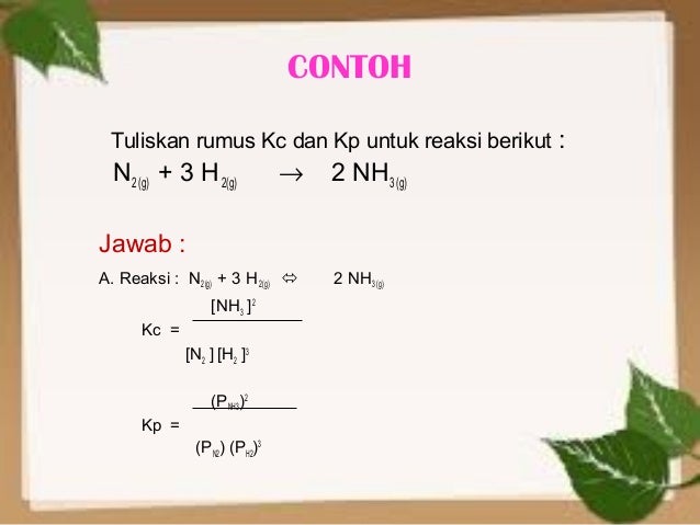 Kesetimbangan Kimia Yeni Purwati Kesetimbangan Kimia Yeni Purwati