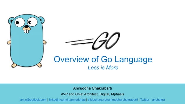 Golang - Overview of Go (golang) Language | PPTX