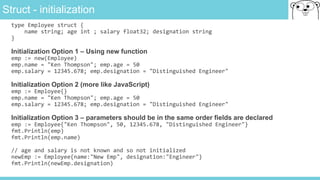 Golang - Overview of Go (golang) Language | PPTX