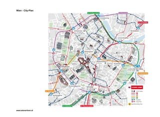 Der Wiener Hauptbahnhof ist bestens auf die Reisenden abgestimmt. Durch die opti-
male Anbindung an das Netz der Wiener Linien ist er mit U-Bahn, Straßenbahn und
Bussen erreichbar. In regelmäßigen Abständen wird auch eine direkte Verbindung
zum Flughafen angeboten.
100
WIEN HAUPTBAHNHOF
 
