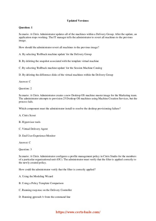 1Y0-231 Schulungsunterlagen