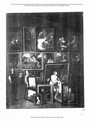 Este material es proporcionado al alumno con fines educativos, para la crítica y la investigación respetando la reglamentación en materia de derechos de autor.
                            Este ejemplar no tiene costo alguno. El uso indebido de este ejemplar es responsabilidad del alumno.




                                           Varie-Bohan, Hugues. (1979). Los Museos en el mundo. España: Salvat.
 