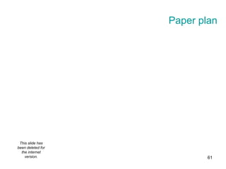 Paper plan This slide has been deleted for the internet version. 