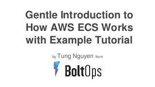 Gentle Introduction to
How AWS ECS Works
with Example Tutorial
by Tung Nguyen from
 