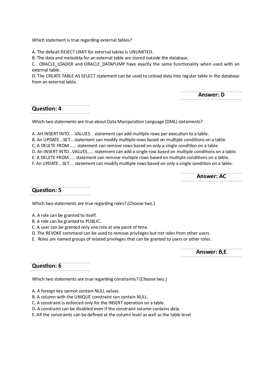 1z1-071 Originale Fragen