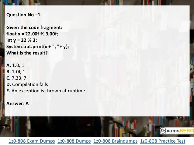 1z0-808 Online Tests