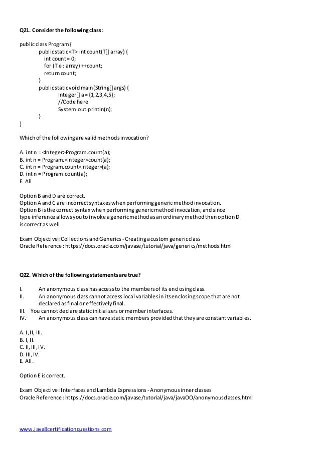 1z0-809 Unterlage