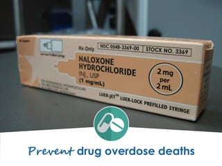 Prevent drug overdose deaths
 