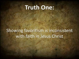 Do Not Show Favoritism | PPTX