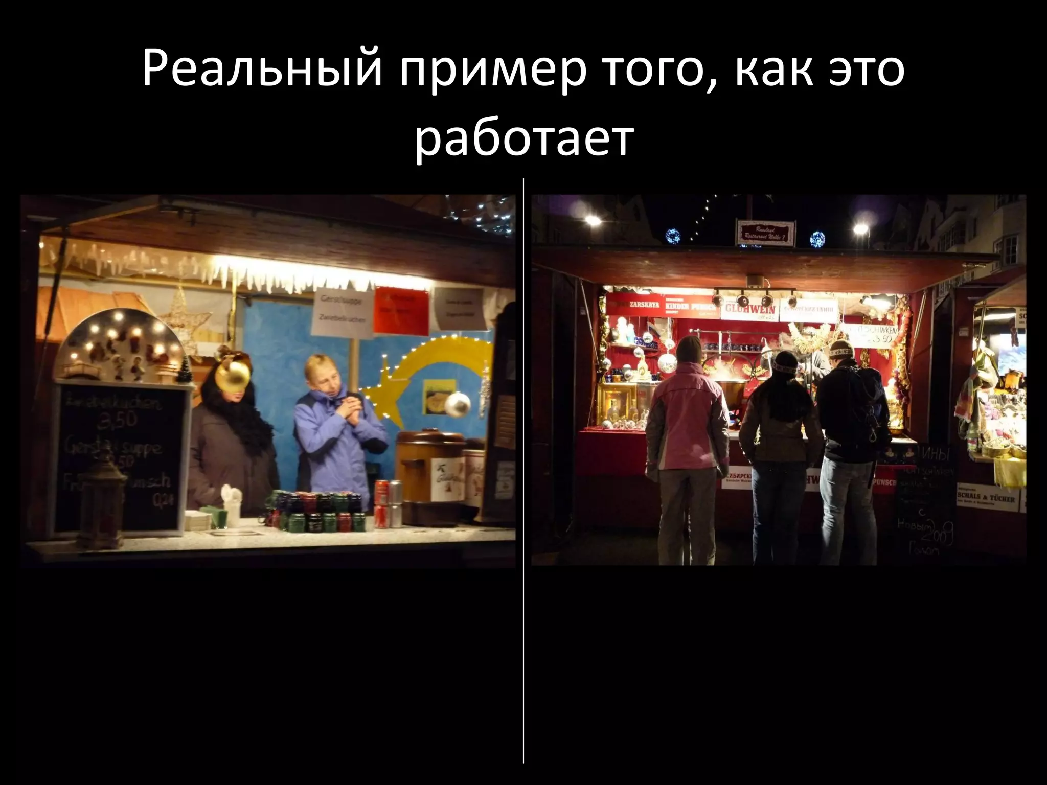 Реальный пример того, как это
         работает
 