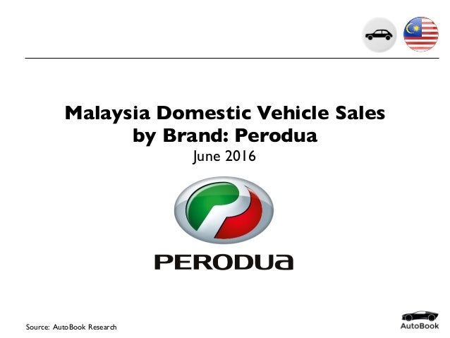 2016-06 Malaysia Car Sales Perodua June 2016