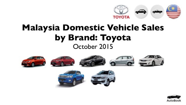 Malaysia Toyota Sales October 2015