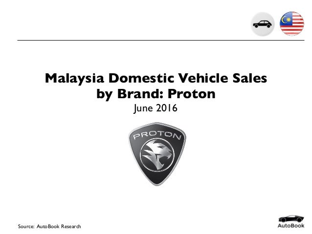 2016-06 Malaysia Car Sales Proton June 2016