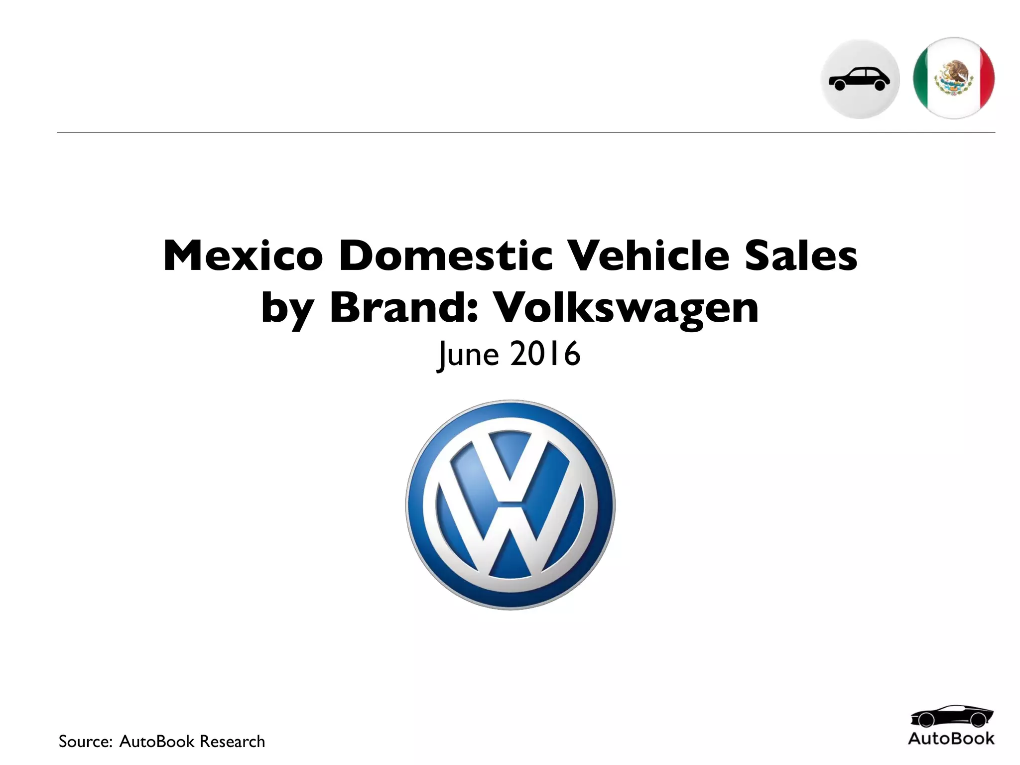 201606 Mexico Car Sales Volkswagen June 2016 PPT