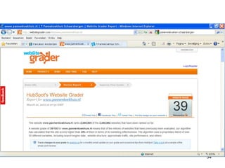 Waar begin ik ? Optimaliseer uw website; 			waarbij  ALLES goed moet zijn. 27Van aanwezig naar zichtbaar