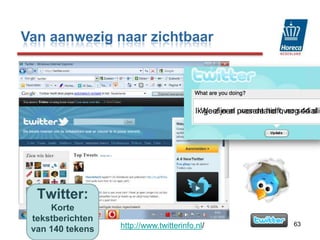  Maak een Twitter account aan: www.twitter.com- Maak een Facebook account aan: www.facebook.com Maak een Hyves profiel aan  www.hyves.nl