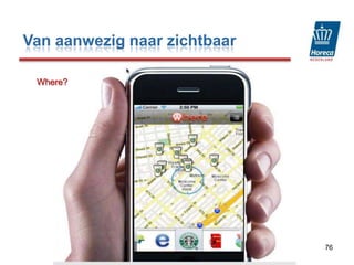 63Van aanwezig naar zichtbaarIk geef een presentatie over socialWe zijn al over de helft, nog 44 slidesTwitter:Korte tekstberichten van 140 tekenshttp://www.twitterinfo.nl/
