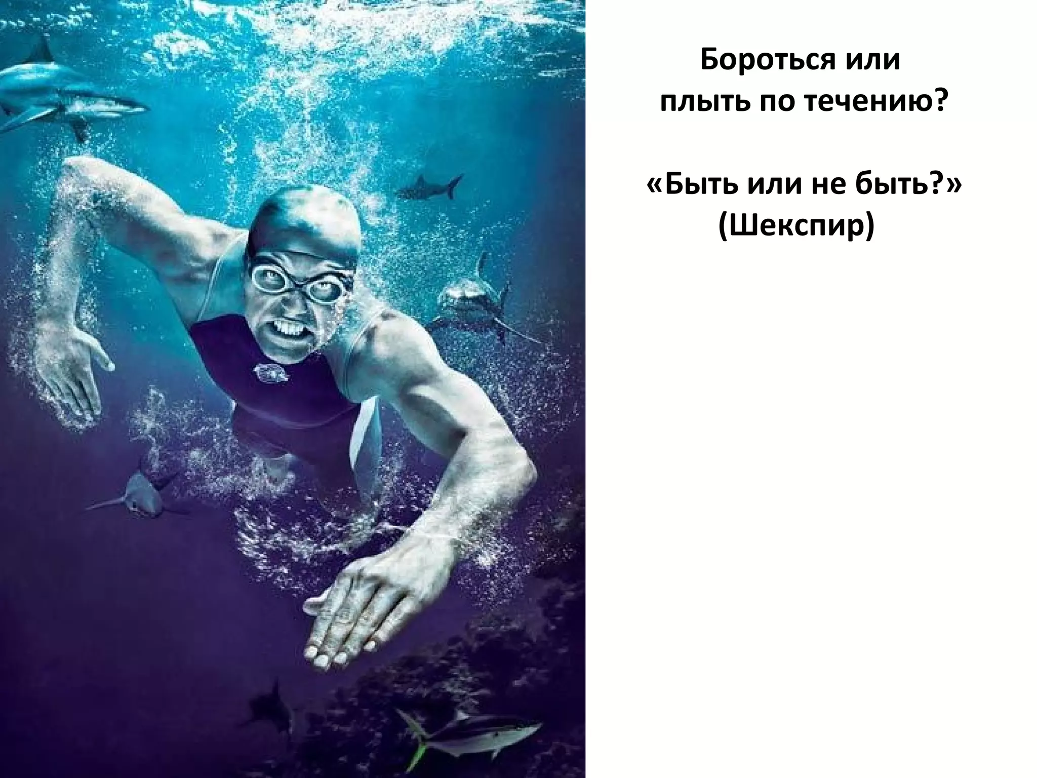 Бороться или  плыть по течению? «Быть или не быть?» (Шекспир)  