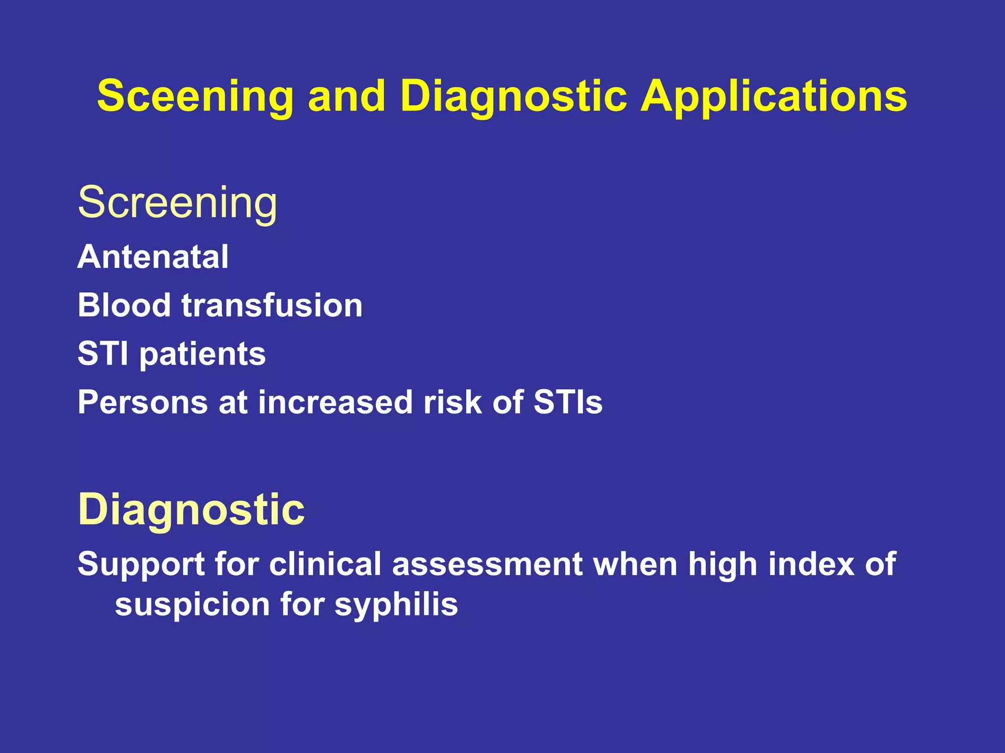 Evaluation of serological tests for syphilis manufactured in Belarus | PPT