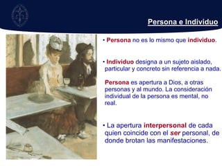 Nos conocemos como amantes, pero no el tema de ese amor personal. 