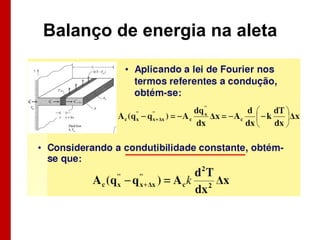Balanço de energia na aleta

 