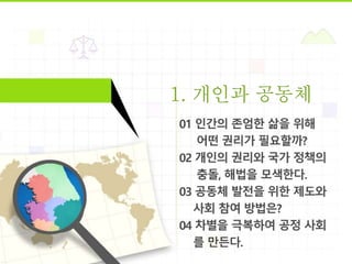 1. 개인과 공동체
 