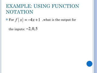 2.1 Relations and Functions | PPT
