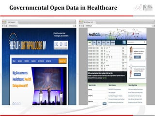 Governmental Open Data in Healthcare
 