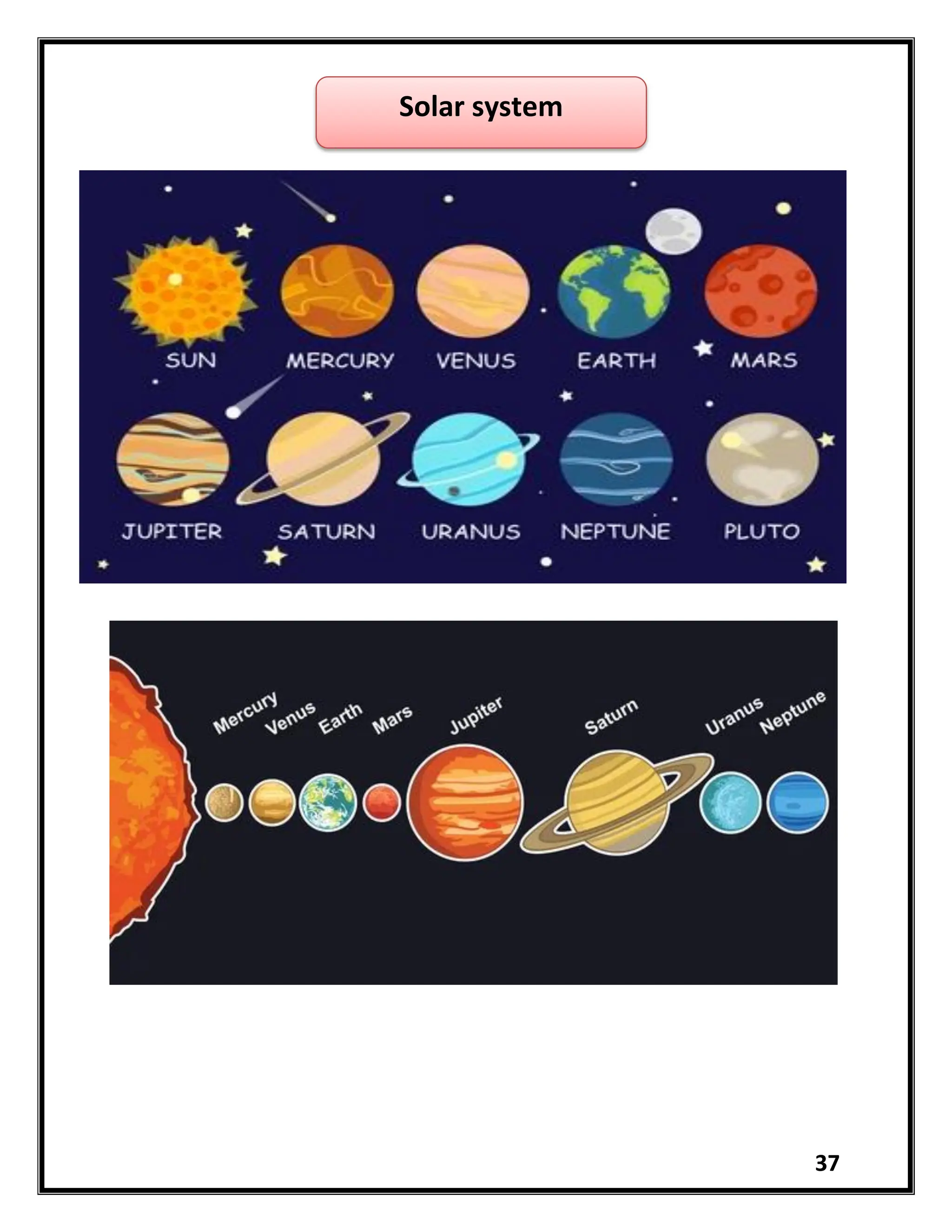 37
Solar system
 