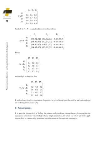 Neutrosophic soft matrices and its application in medical diagnosis | PDF
