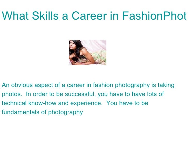 What You Need To Know About a Career in Fashion Photography
