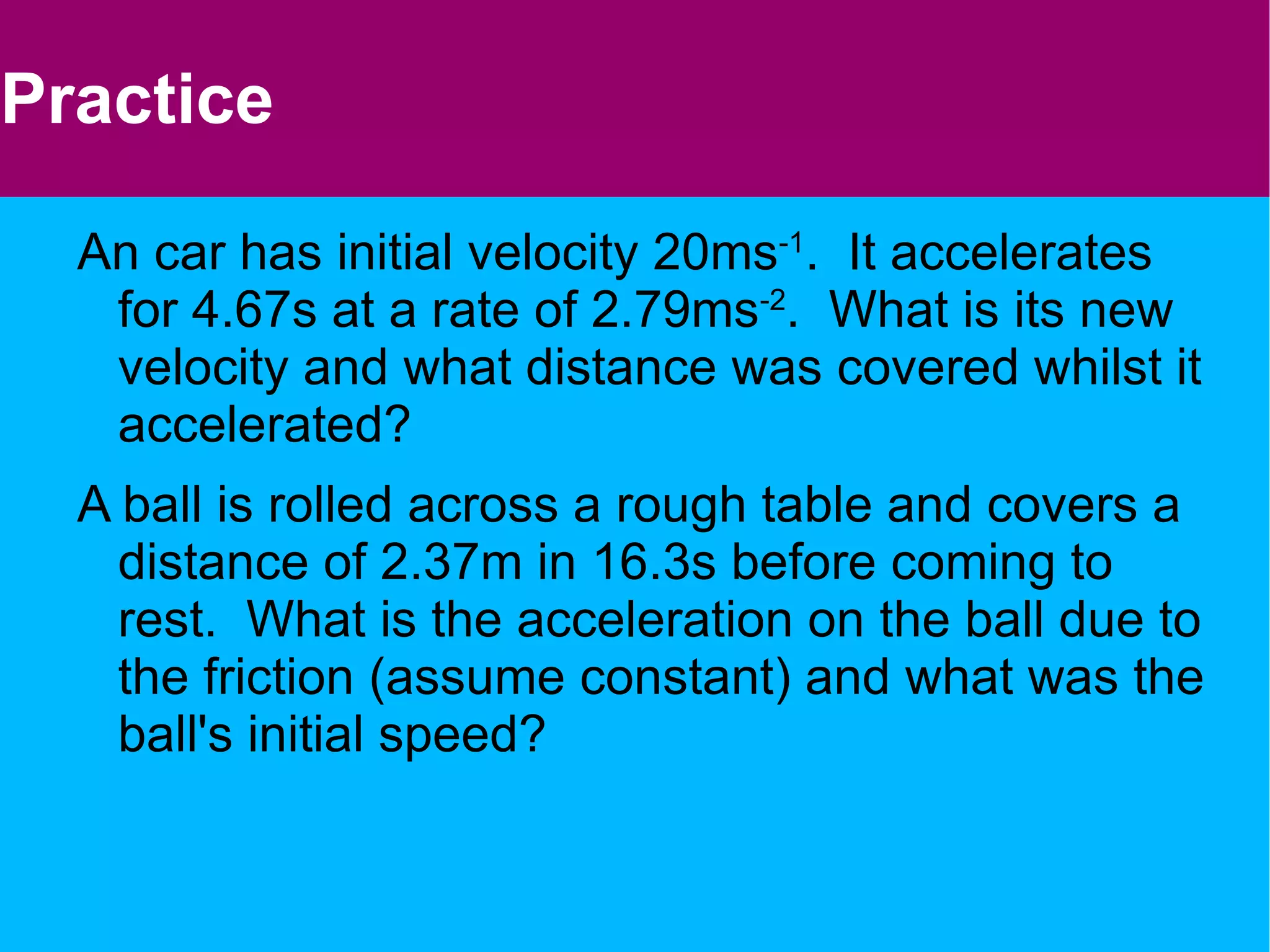 Consider the velocity-time graph for this object. 