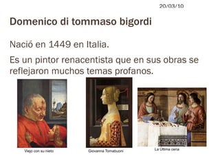 tema que solía utilizar para sus obras era el cristianismo. El nacimiento de Venus La primavera 