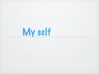 who am i presentation | PPT