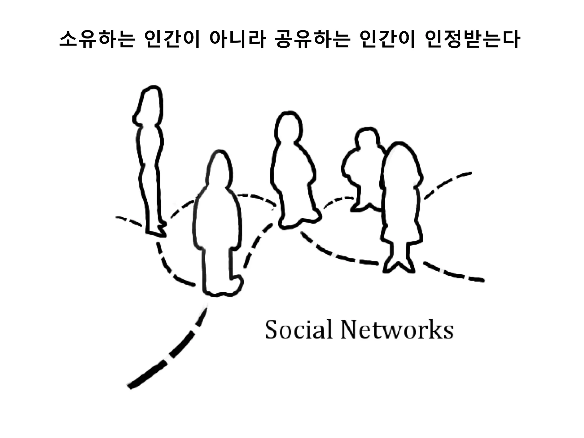 소유하는 인갂이 아니라 공유하는 인갂이 인정받는다
 