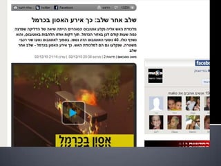 שריפת הענק בכרמל  התנהלות הרשויות והאתרים השונים ברשת