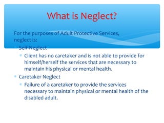 2/11/2016 - Adult Protective Services | PPT