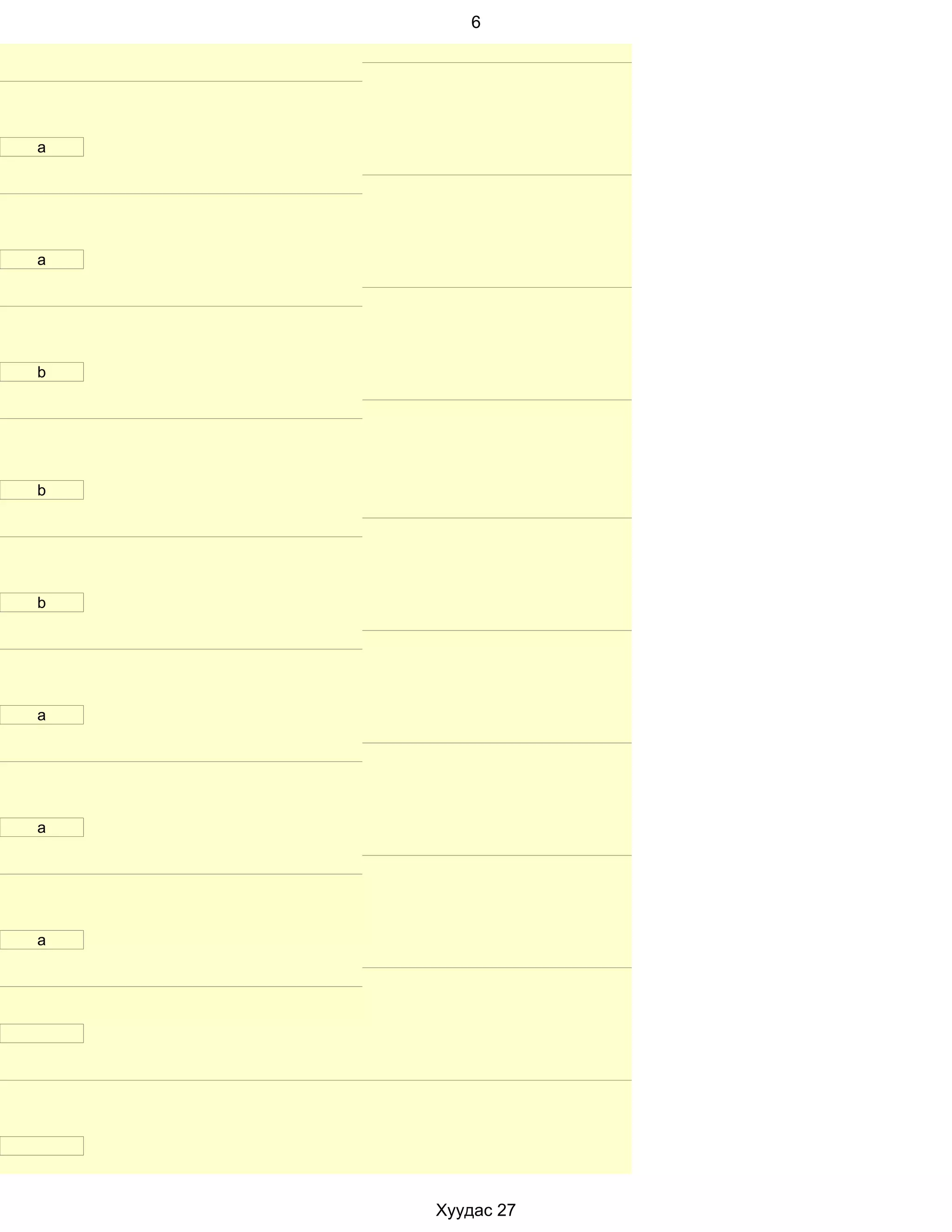 6




a




a




b




b




b




a




a




a




    Хуудас 27
 