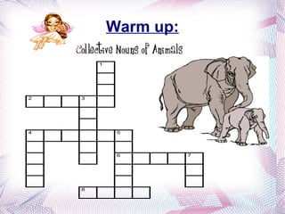 AIM OF THE LESSON: Students will able to learn  wild animals  and new grammar  can/can't 