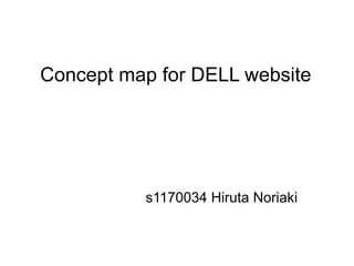 Concept map for DELL website




          s1170034 Hiruta Noriaki
 