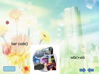 bar code)


            wbr>wb
 