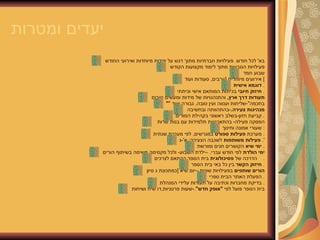 יעדים ומטרות בא '  לכל חודש .  פעילויות חברתיות מתוך דגש על מידות מיוחדות ואירועי החודש  פעילויות הנובעות מתוך לימוד מקצועות הקודש  שבוע חמד  אירועים מיוחדים  [ ערבים ,  סעודות ועוד ]  דוגמא אישית .  חיזוק חיובי  בכיתות המותאם אישי וכיתתי .  תעודות דרך ארץ ,  והתנהגויות של מידות ומעשים טובים  " " בחכמה "- שליחות וענווה ועין טובה ,  גבורה ועוד  מנהיגות צעירה . - בהתהוותה ובחשיבה  קביעת חזון - בשלב ראשוני בקהילת המורים .  הפסקה פעילה -  בהתארגנות תלמידות עם בנות שרות   שעורי אמונה וחינוך :  מערכת  פעילות ספורט  במגרשים ,  לפי מערכת שנתית .  פעילות משותפות  לשכבה הצעירה :  א '- ג '.  ימי שיא  הקושרים חגים ומורשת .  ימי הולדת  לפי חודש עברי . – ילדת השבוע -  ולכל מקסימה משימה בשיתוף הורים  הדרכה של  פסיכולוגית  בית הספר בהתאם לצרכים .     חיזוק הקשר  בין כל באי בית הספר .  הורים שותפים  בפעילויות שונות –יום שיא  [ כמתכונת ג סיון  הפעלת האתר הבית ספרי .  בדיקת מחברות וכתיבה על תעודות עלידי המנהלת .  בית הספר פועל לפי  " אופק חדש " .- שעות פרטניות , דו שיח ושיחות  