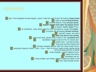 מתמטיקה תוכנית עבודה  בכיתות לפי תוכנית לימוד של משרד החינוך .  בתוספת שעורים מתוקשבים וחדר חכם אבחונים ומיפויים  פעמיים בשנה .  כתיבת תוכניות  עבודה בהתאם למיפויים .  ישיבות קבועות של הצוות אחת לשלושה שבועות   הגדרת  מושגי הליבה  החשבוניים .  בחנים  אחת לשבוע ,  או לשבועיים -  חזרה על חומר הנלמד בעבר .  המתמטיקה וכו '.  פעילויות מיוחדות  במתמטיקה לפי שכבות גיל :  כיתות  ז - ח   העשרה למצוינות  מצוינות בכל הכיתות בכל שבוע   רכזת מתמטיקה -  לאה ליבסקינד וצביה צוקרמן .  מנחה - אורית סגל  ייעוץ והכוונה ע " י מדריכת חוץ המתמחה במתמטיקה . מבחנים ומבדקים – אחת לחודש . תיוק תוצאות מבדקים בתיק מנהל  כתיבת תוכנית עבודה לכל לומד בהתאם לתוצאות המבדקים . קביעת שלושה מועדים לצמתי הערכת כל לומד – הורה – מורה  -  תלמיד בהתאם להתקדמותו בלימודים .  ושליחת מכתבים להורים הוראה בקבוצות למידה – ממוקדות מטרה  . פיתוח שיח מתמטי . ימי שיא במתמטיקה . למידה מגוונת עם אמצעי המחשה ,  שאלות חקר ושאלות חשיבה תוכנית מצוינות בשתי רמות   