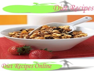 Diet Recipes Online Diet Recipes 