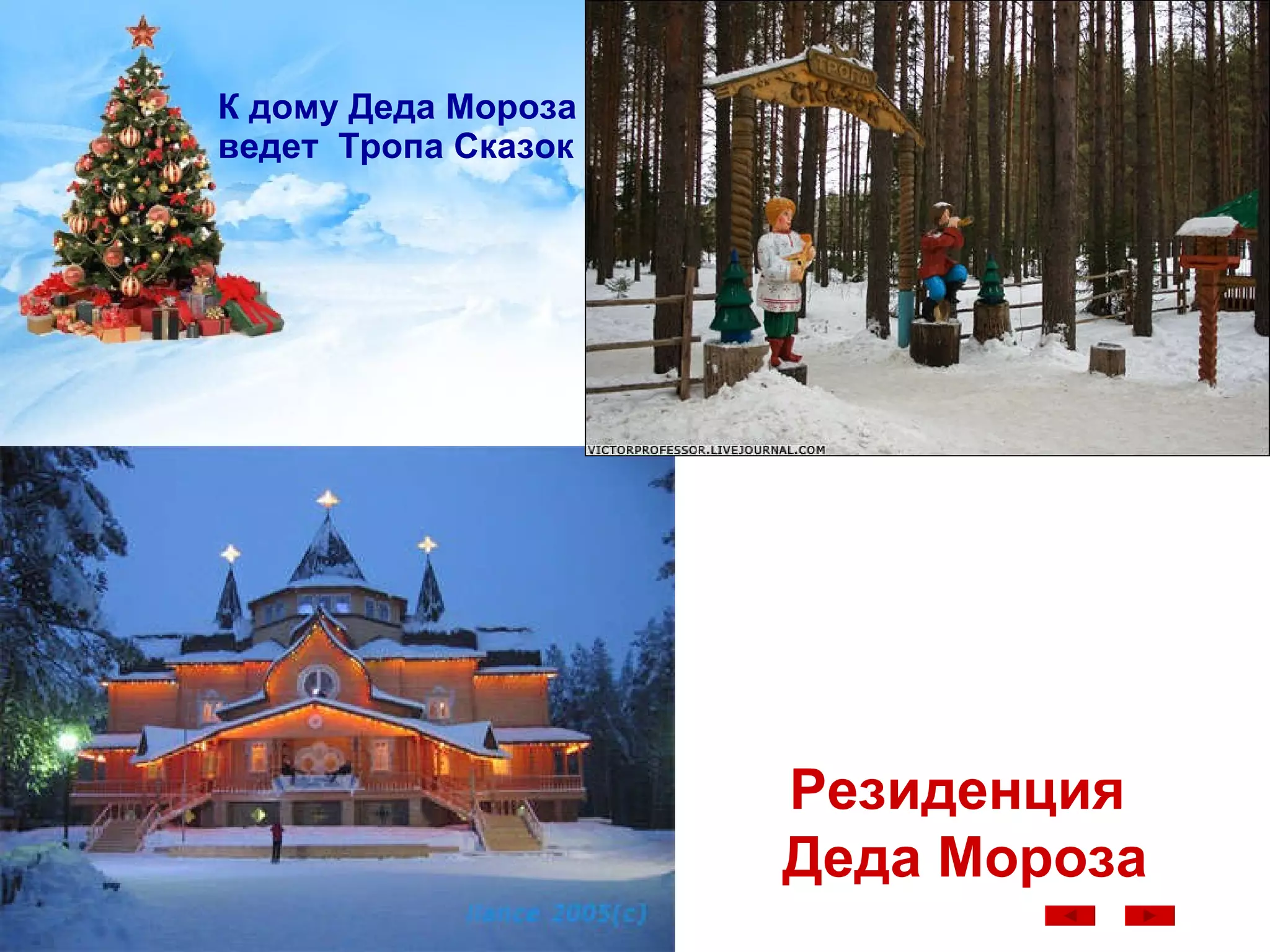 К дому Деда Мороза ведет  Тропа Сказок   Резиденция  Деда Мороза 