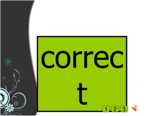 correct 1 2 3 