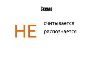 Схема

      считывается

НЕ    распознается
 