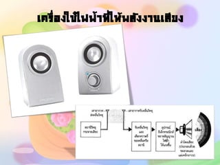 เครื่องใช้ไฟฟ้าที่ให้พลังงานเสียง
 