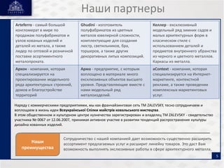 Сеть салонов дизайна "Ковка от Zalevsky"